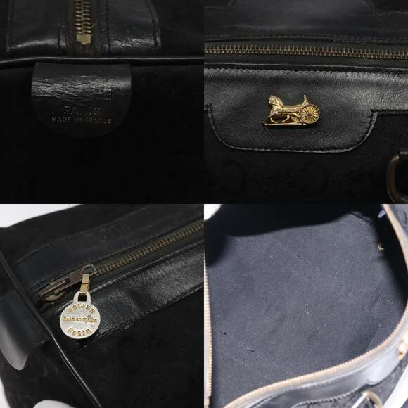 CELINE C Sulky Hand Bag Canvas Black - Picture 11 of 12